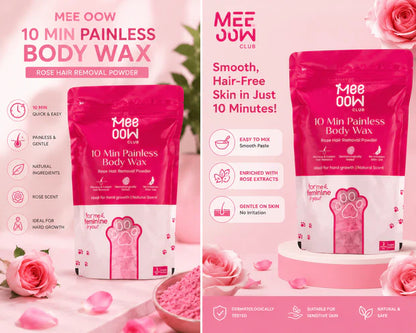 4-in-1 Rose Wax Powder Hair Removal Mask for Women & Men