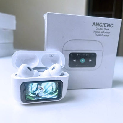 A9 Pro 6th Gen Wireless Earbuds With Smart Digital Display