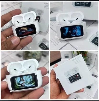 A9 Pro 6th Gen Wireless Earbuds With Smart Digital Display