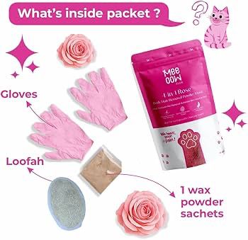 4-in-1 Rose Wax Powder Hair Removal Mask for Women & Men