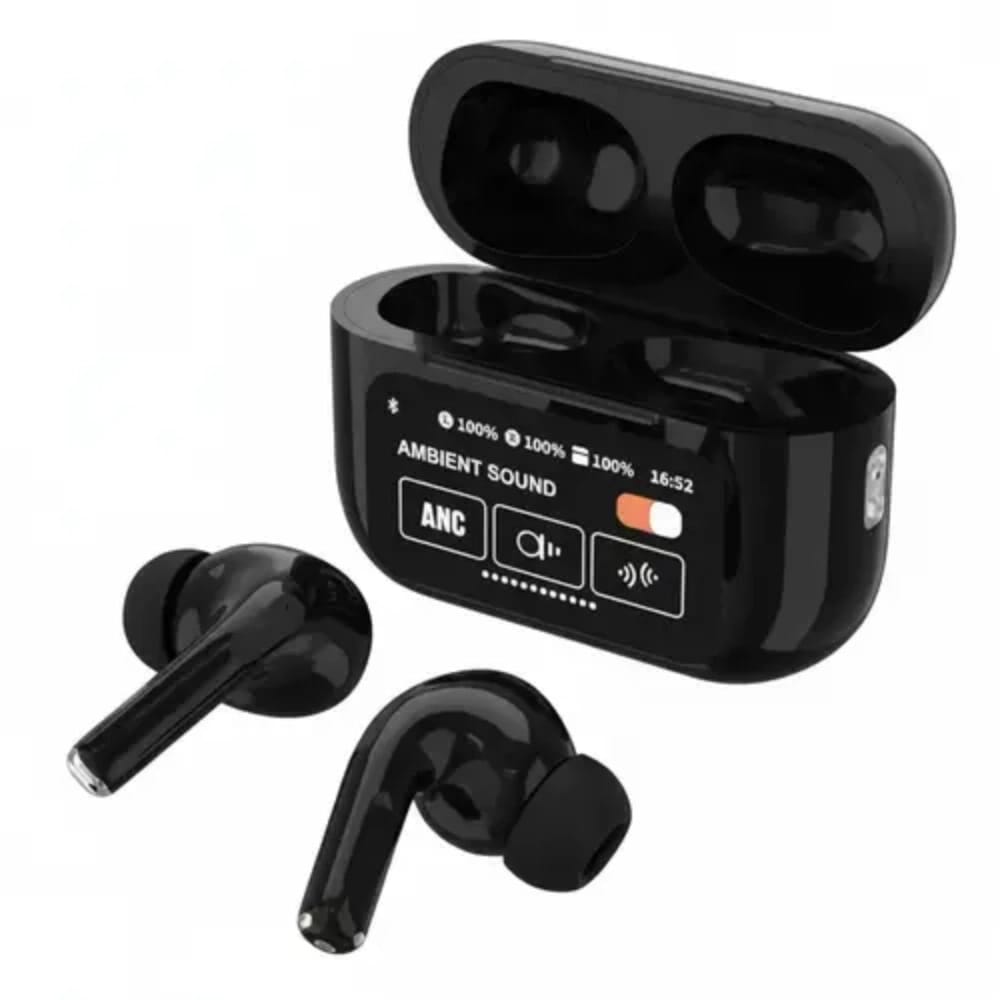 A9 Pro 6th Gen Wireless Earbuds With Smart Digital Display