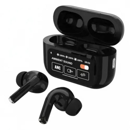 A9 Pro 6th Gen Wireless Earbuds With Smart Digital Display